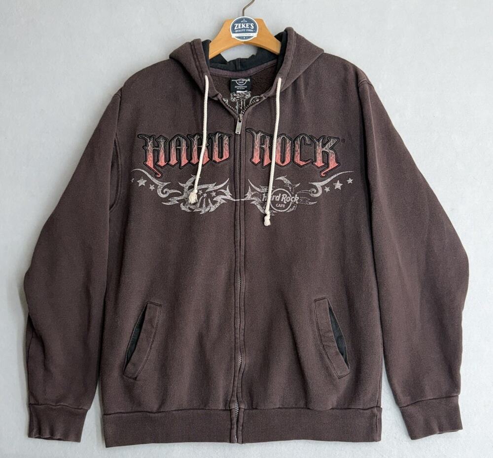 Vintage Y2K Hard Rock Cafe New York Hoodie Size Men’s Medium. Crazy Details!